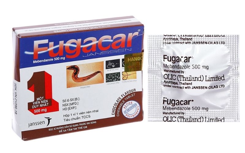 Fugacar cách dùng thuốc dành cho những loại giun nhẹ