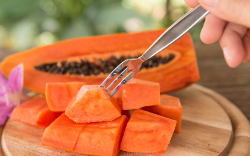 Đu đủ chứa beta carotene và lycopene tốt cho sức khỏe