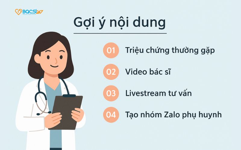 marketing phòng khám nhi