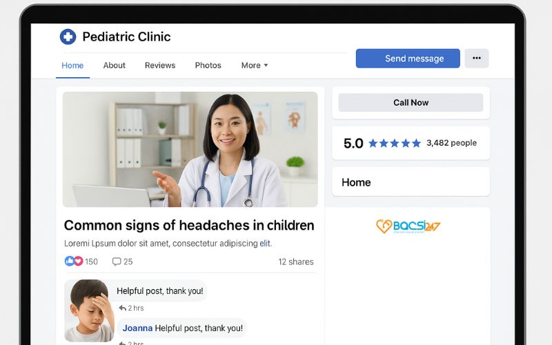 marketing phòng khám nhi