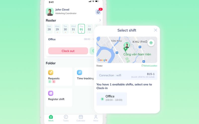 phân mềm chấm công