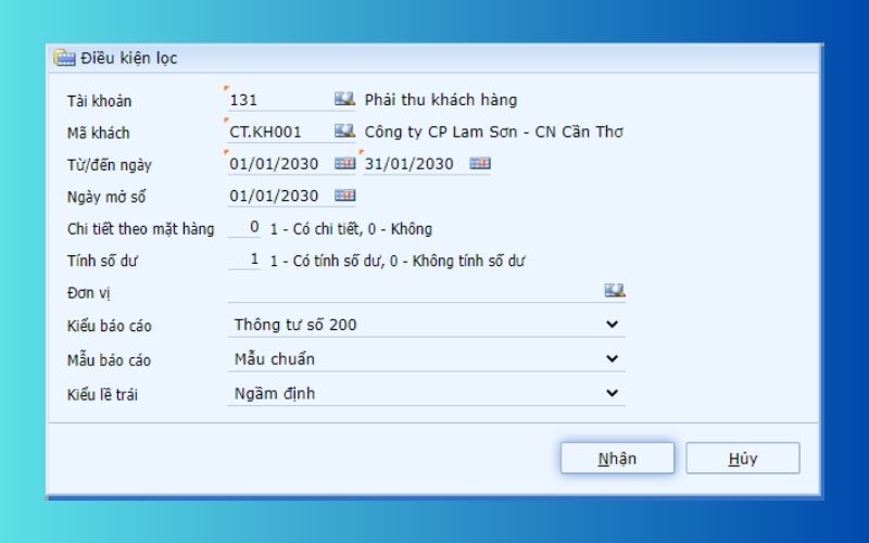 phần mềm quản lý công nợ