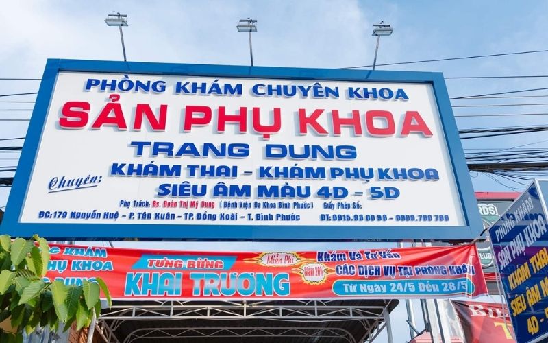 phòng khám sản phụ khoa Bình Phước