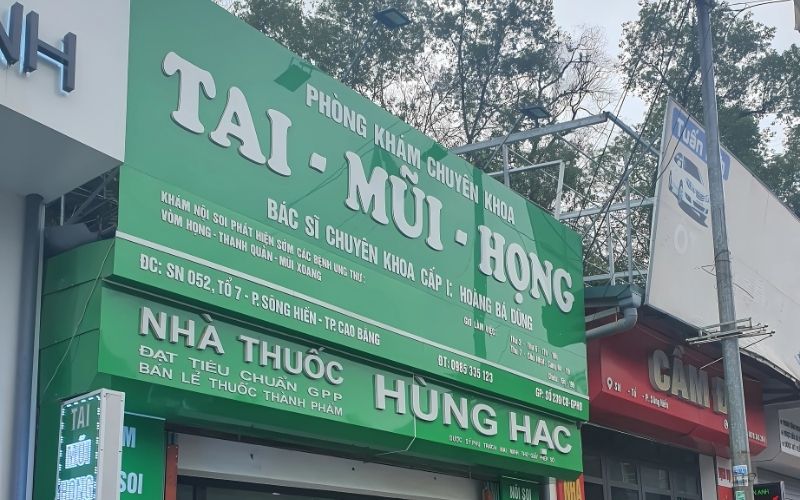 phòng khám tai mũi họng tại Cao Bằng