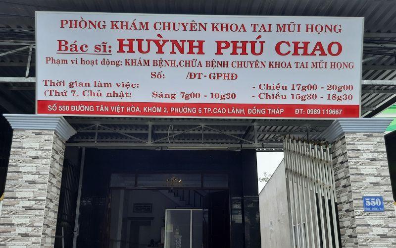Phòng khám Tai Mũi Họng - BS CKI Huỳnh Phú Chao