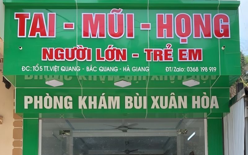 phòng khám tai mũi họng Hà Giang