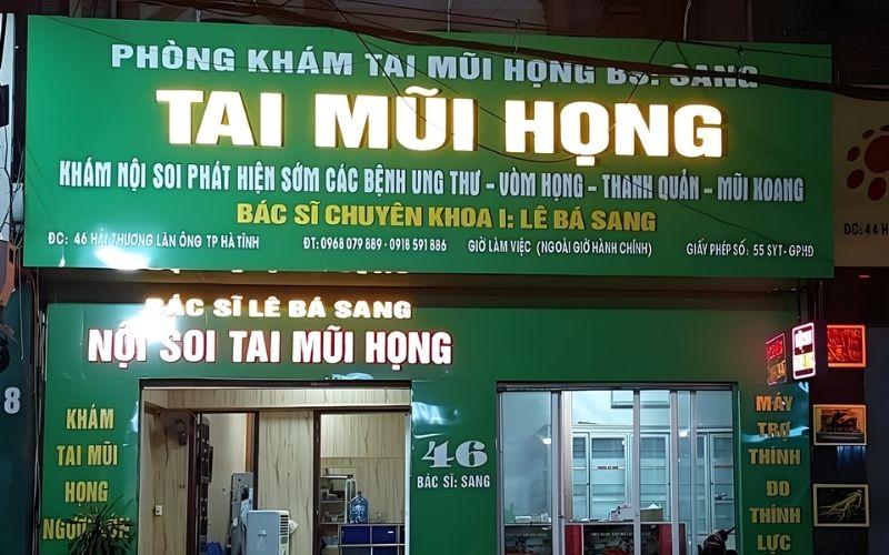 Phòng khám Tai Mũi Họng BS Lê Bá Sang