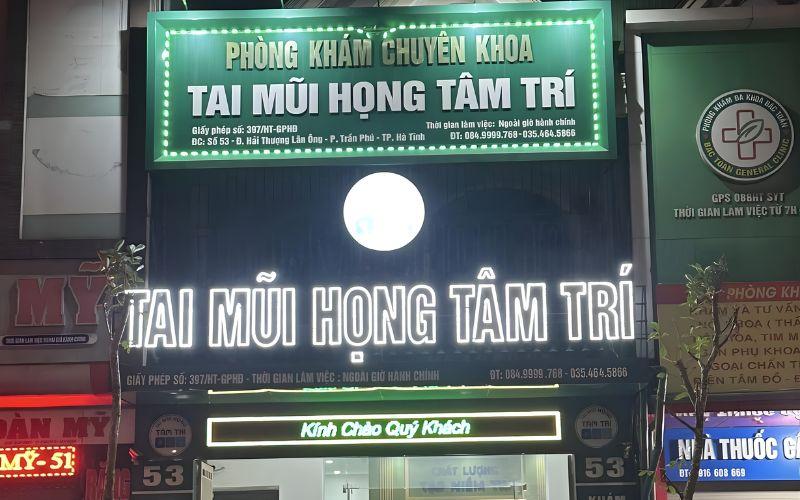 Phòng khám chuyên khoa Tai Mũi Họng Tâm Trí