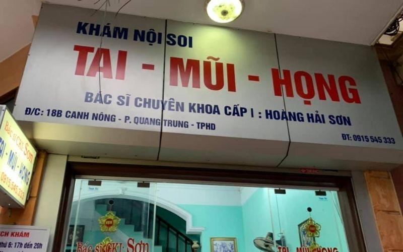 Phòng khám Tai Mũi Họng - Bác sĩ Hoàng Hải Sơn