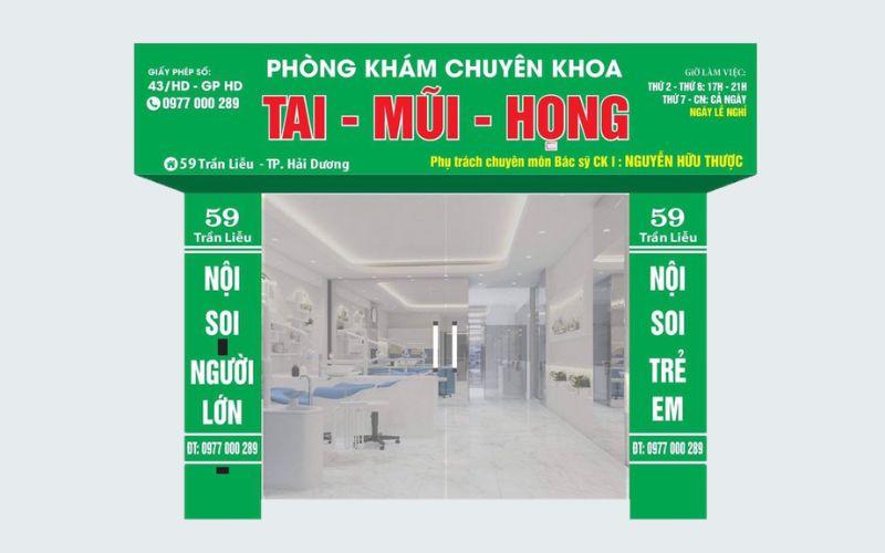 Phòng khám Tai Mũi Họng - Số 59 Trần Liễu