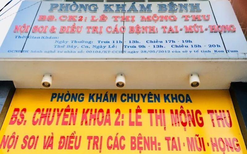 Phòng khám tai mũi họng BS Lê Thị Mộng Thu