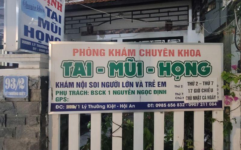 Phòng khám tai mũi họng Bác sĩ Định Phòng khám tai mũi họng Bác sĩ Định