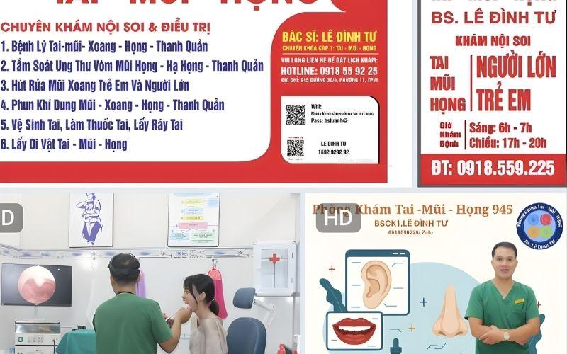 Phòng khám tai mũi họng Bác sĩ Lê Đình Tư Phòng khám tai mũi họng Bác sĩ Lê Đình Tư