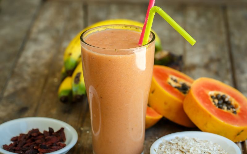 Sinh tố đu đủ chứa nhiều chất dinh dưỡng có lợi cho sức khỏe
