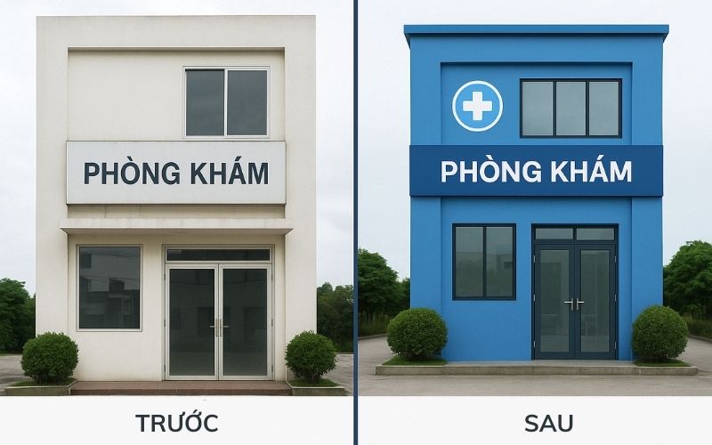tái định vị thương hiệu phòng khám