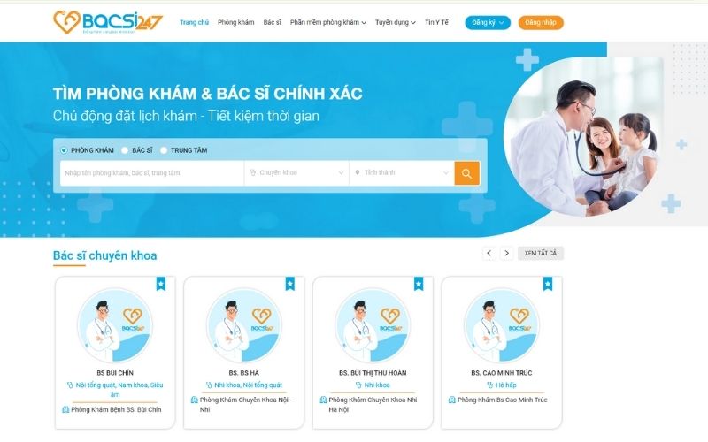 giao diện phần mềm quản lý phòng khám
