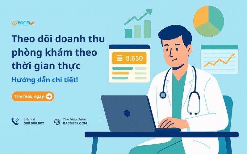 theo dõi doanh thu phòng khám