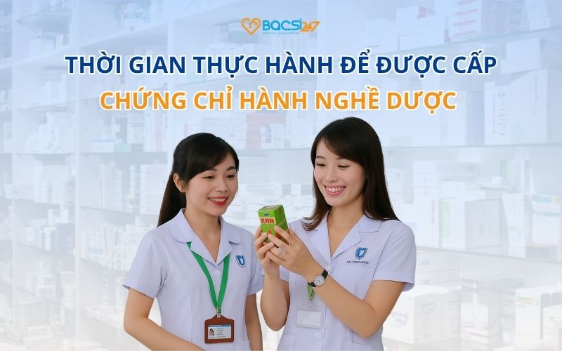 thời gian thực hành để được cấp chứng chỉ hành nghề dược