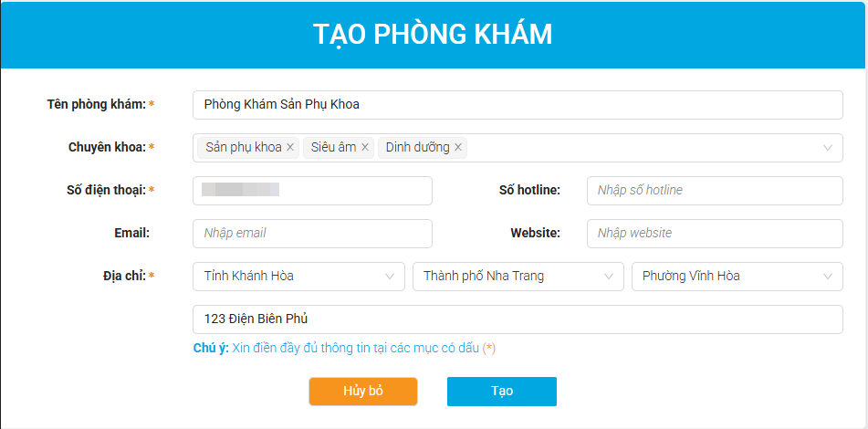form-tao-phong-kham