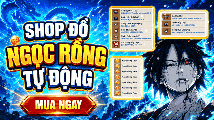 SHOP ĐỒ NGỌC RỒNG GIÁ RẺ