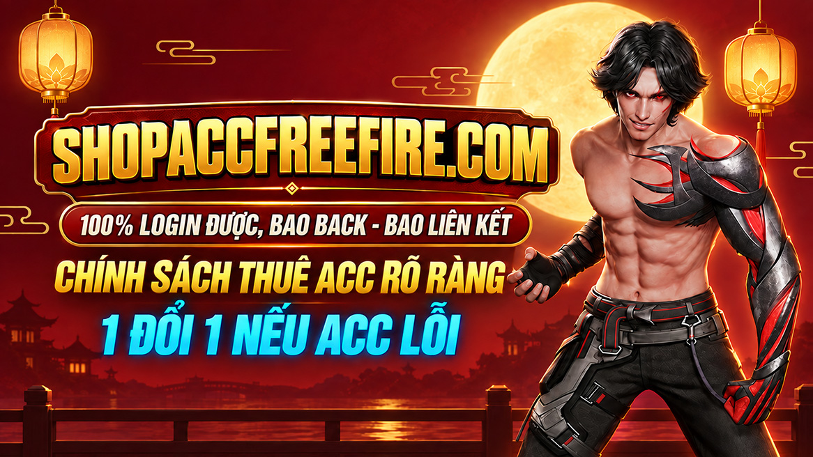 Shopaccfreefire.com : Shop Nick Free Fire 10k, 20k, 50k – Acc FF Giá Rẻ Uy Tín Chất Lượng banner 1