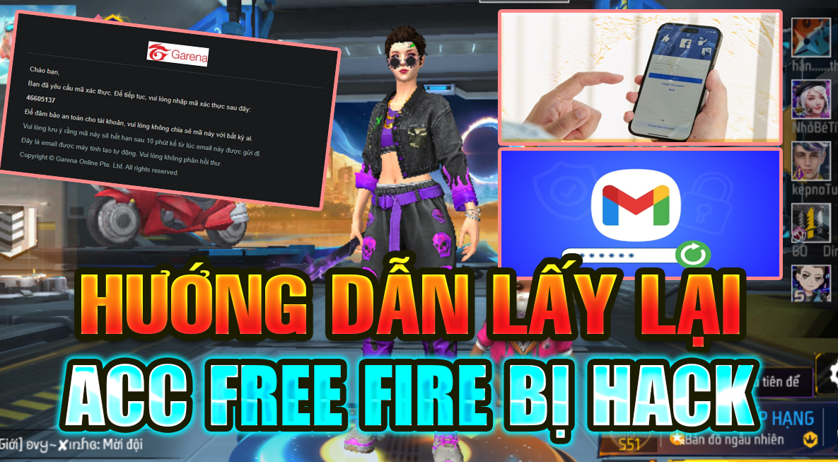 3 Cách Lấy Lại Nick Free Fire Bị Hack 100% Thành Công