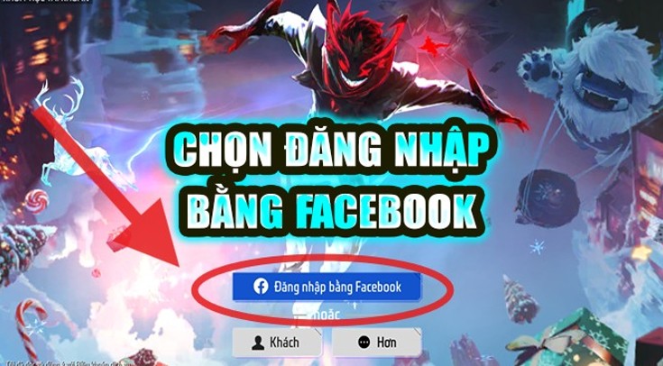 v&agrave;o game chọn đăng nhập bằng facebook