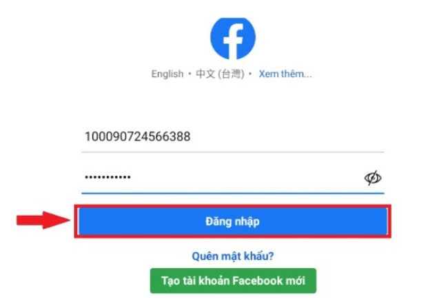 đăng nhập t&agrave;i khoản v&agrave; mật khẩu