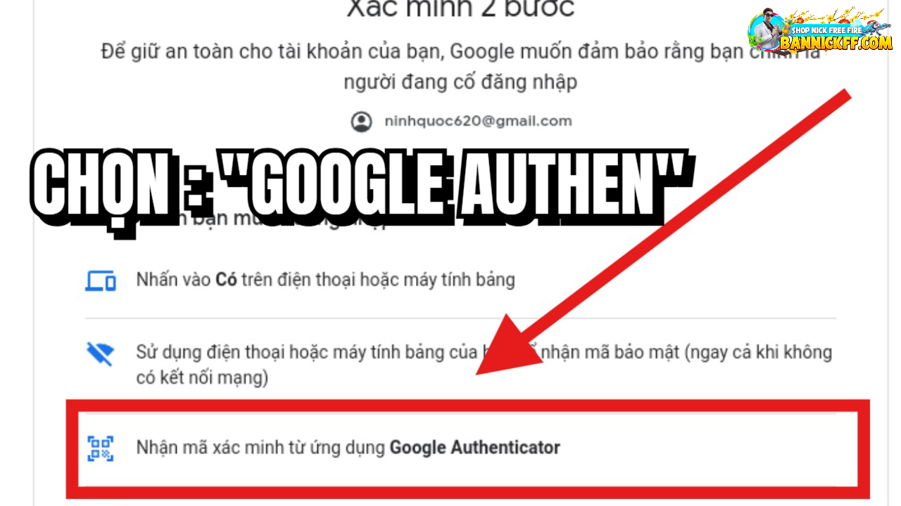 Nhận m&atilde; x&aacute;c minh từ ứng dụng Authenticator