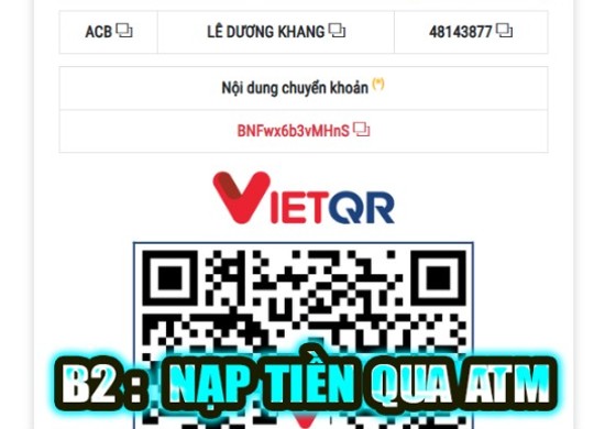 hướng dẫn nạp atm