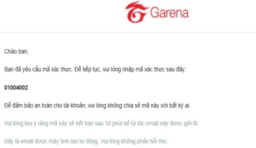 kiểm tra hộp thư đến của email để nhận thư