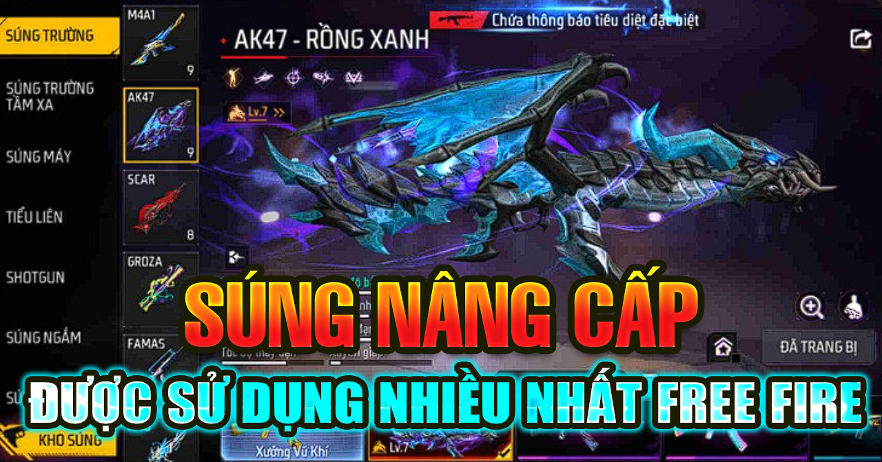 Skin n&acirc;ng cấp n&agrave;o đang được game thủ FF ưu ti&ecirc;n nhất 2026?