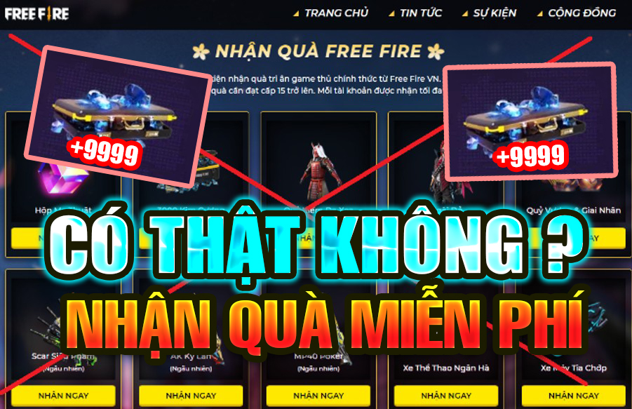 Sự Thật Về Các Trang Web Nhận Quà Free Fire Miễn Phí 2026