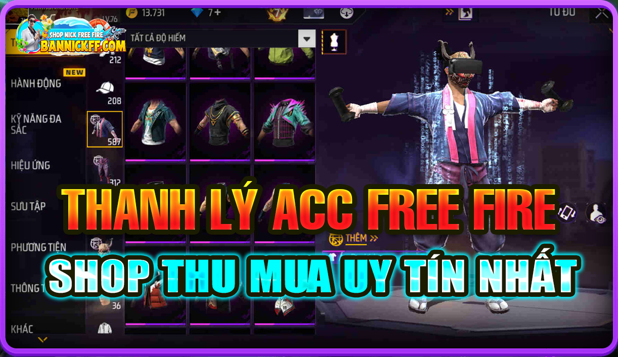b&aacute;n acc ff thanh l&yacute; nhanh cho shop thu mua