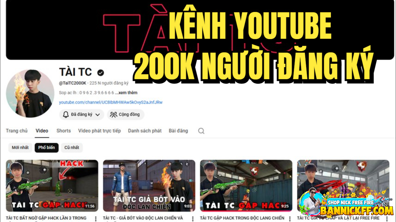 K&ecirc;nh YouTube T&agrave;i TC