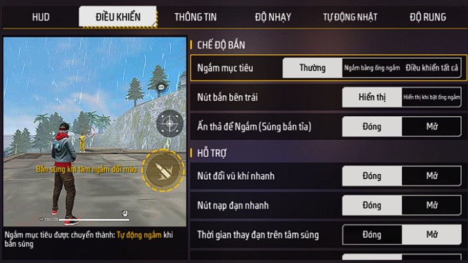 ♦️ Tạo và thử nghiệm nhiều cài đặt bố cục điều khiển