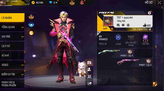 Ưu Điểm Của Acc FF 20K Khi Dùng Để Tập Bắn, Tập Dựng Keo