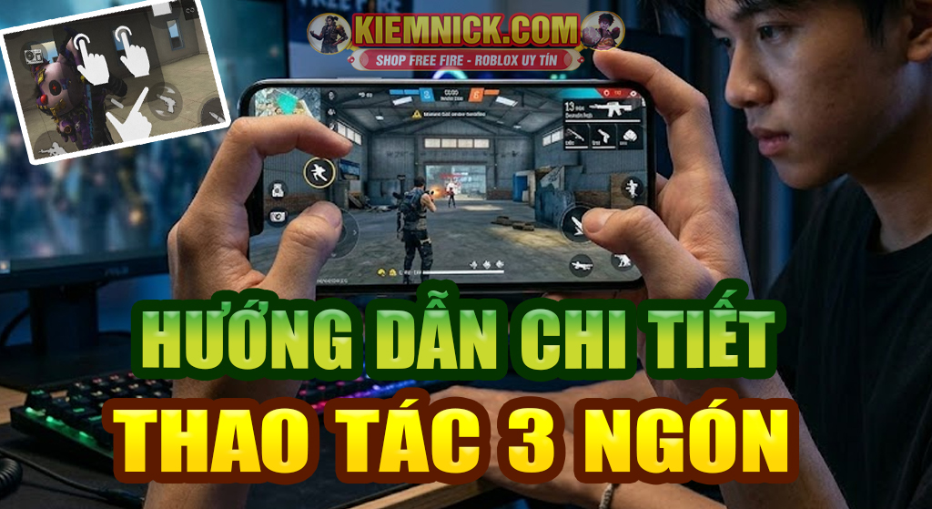 Vì sao thao tác tay 3 ngón trong Free Fire quan trọng?