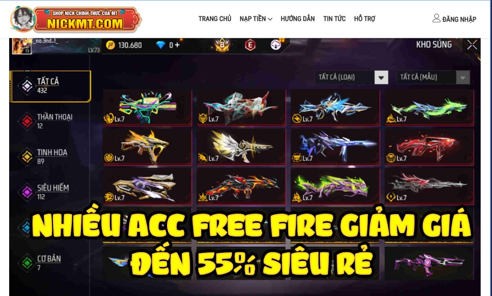 B&iacute; K&iacute;p Săn Sale 30-4  Để Kh&ocirc;ng Bỏ Lỡ Acc Xịn Tại Nickmt.com