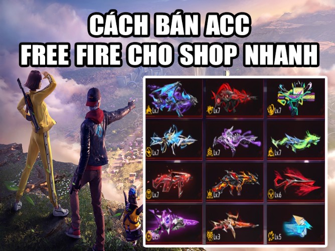 cách bán nick free fire cho shop nickmt.com