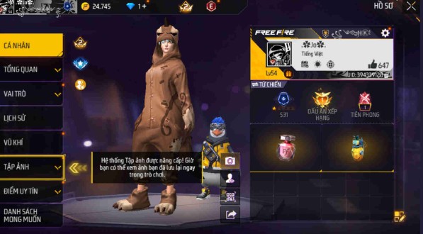 vì sao nên mua acc ff 10k