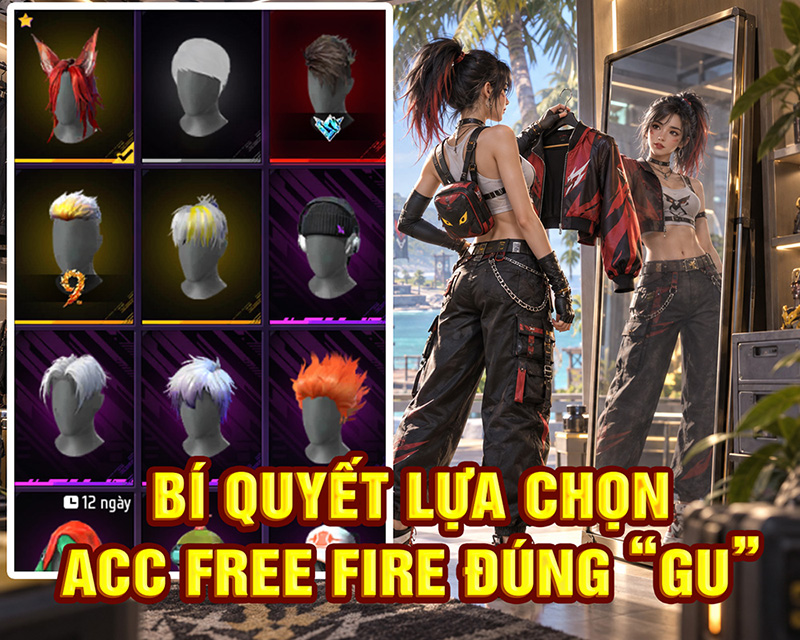 Bí quyết chọn acc Free Fire đúng gu