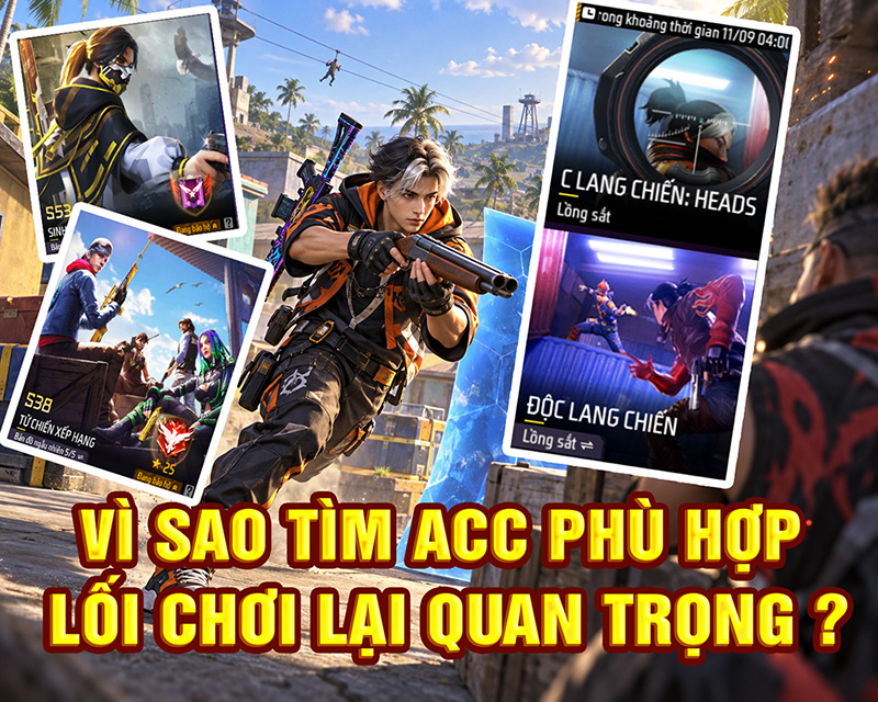 ShopAccFreeFire.com: Tìm một acc đúng với cách bạn chơi Free Fire