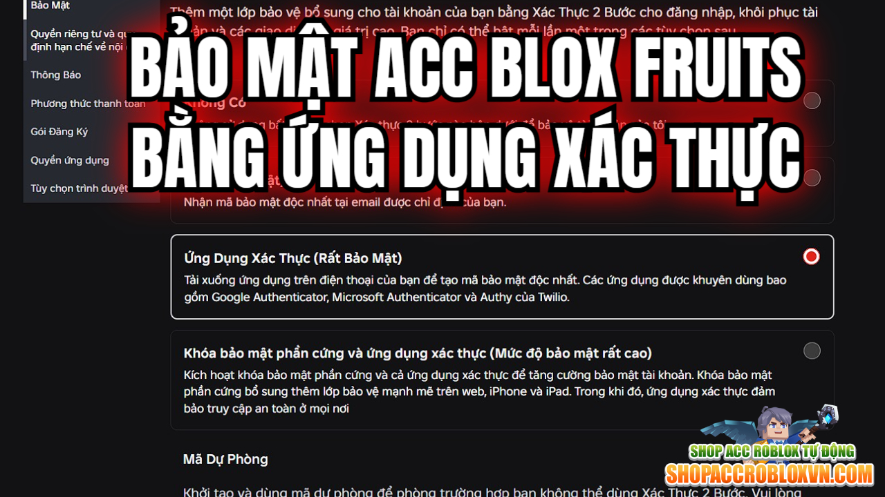 K&iacute;ch hoạt bảo mật 2 lớp (2FA)