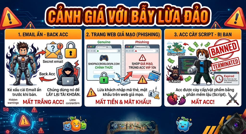 cẩn thận với các chiêu trò lừa đảo từ acc blox fruits 1k