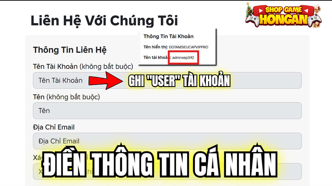 Tạo y&ecirc;u cầu hỗ trợ v&agrave; điền th&ocirc;ng tin cơ bản