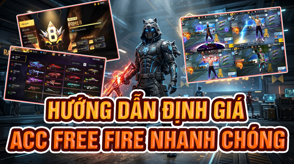 Định giá Acc Free Fire VIP 2026? Bảng Giá Chuẩn Theo Skin, Pet, Vũ Khí