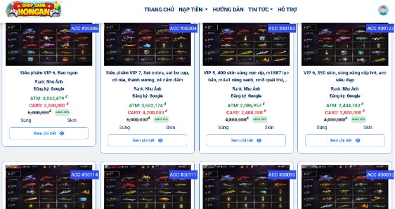 Nên mua acc FF VIP ở đâu để an toàn
