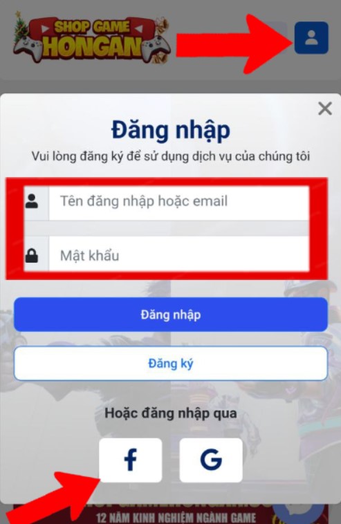 Bước 1: Đăng nhập & Nạp số dư
