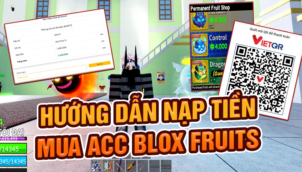 Hướng Dẫn Mua Acc Blox Fruit Bằng Thẻ Cào - ATM Nhanh Gọn